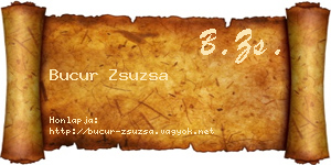 Bucur Zsuzsa névjegykártya