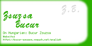zsuzsa bucur business card